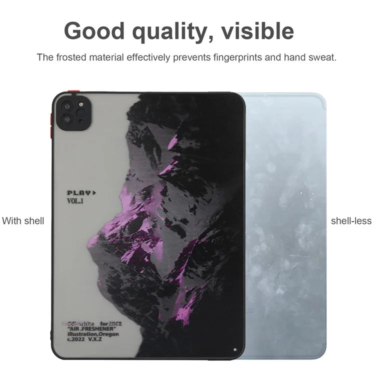 For iPad Pro 11 (2020) / (2021) / (2022) Tablet Case PC+TPU Pattern Slim Cover