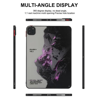 For iPad Pro 11 (2020) / (2021) / (2022) Tablet Case PC+TPU Pattern Slim Cover