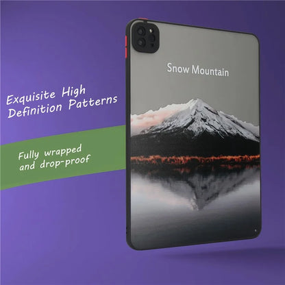 For iPad Pro 11 (2020) / (2021) / (2022) Tablet Case PC+TPU Pattern Slim Cover