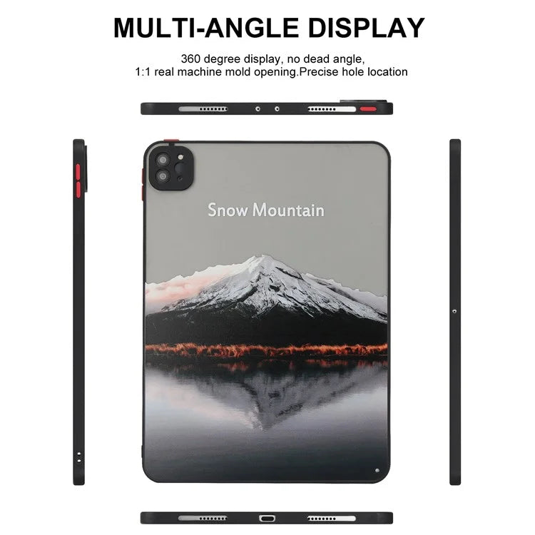 For iPad Pro 11 (2020) / (2021) / (2022) Tablet Case PC+TPU Pattern Slim Cover