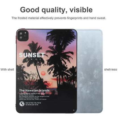For iPad Pro 11 (2020) / (2021) / (2022) Tablet Case PC+TPU Pattern Slim Cover