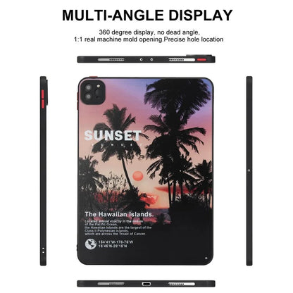 For iPad Pro 11 (2020) / (2021) / (2022) Tablet Case PC+TPU Pattern Slim Cover