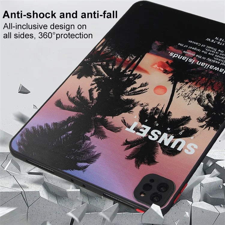 For iPad Pro 11 (2020) / (2021) / (2022) Tablet Case PC+TPU Pattern Slim Cover