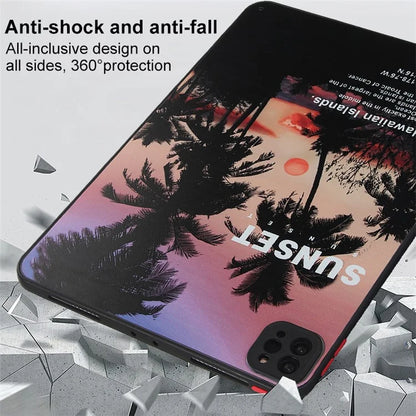 For iPad Pro 11 (2020) / (2021) / (2022) Tablet Case PC+TPU Pattern Slim Cover