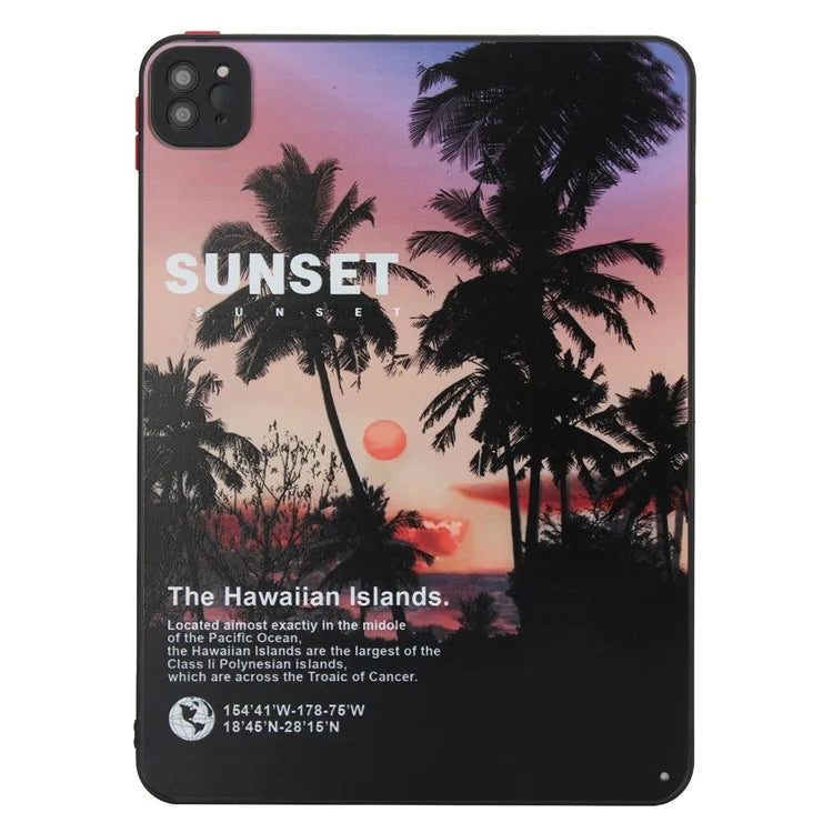 For iPad Pro 11 (2020) / (2021) / (2022) Tablet Case PC+TPU Pattern Slim Cover