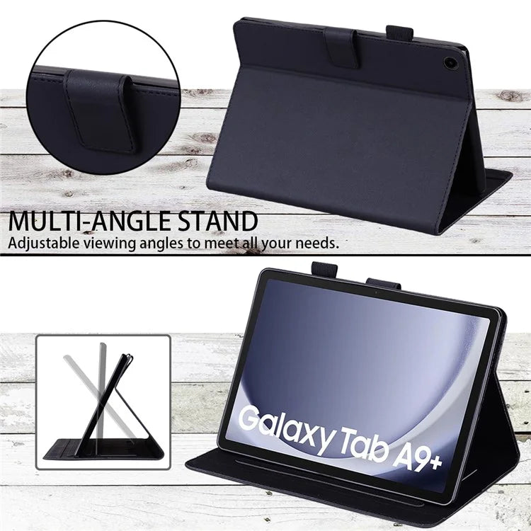 For Samsung Galaxy Tab A9+ Tablet Case Leather Cover Cartoon Animal Pattern