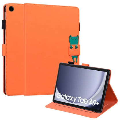 For Samsung Galaxy Tab A9+ Tablet Case Leather Cover Cartoon Animal Pattern