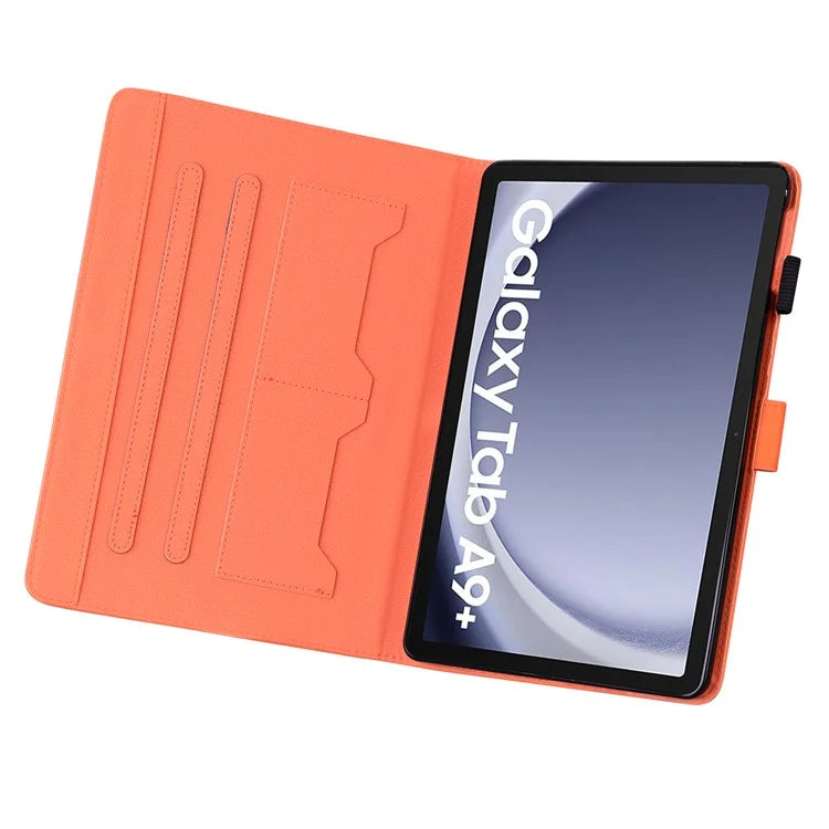 For Samsung Galaxy Tab A9+ Tablet Case Leather Cover Cartoon Animal Pattern