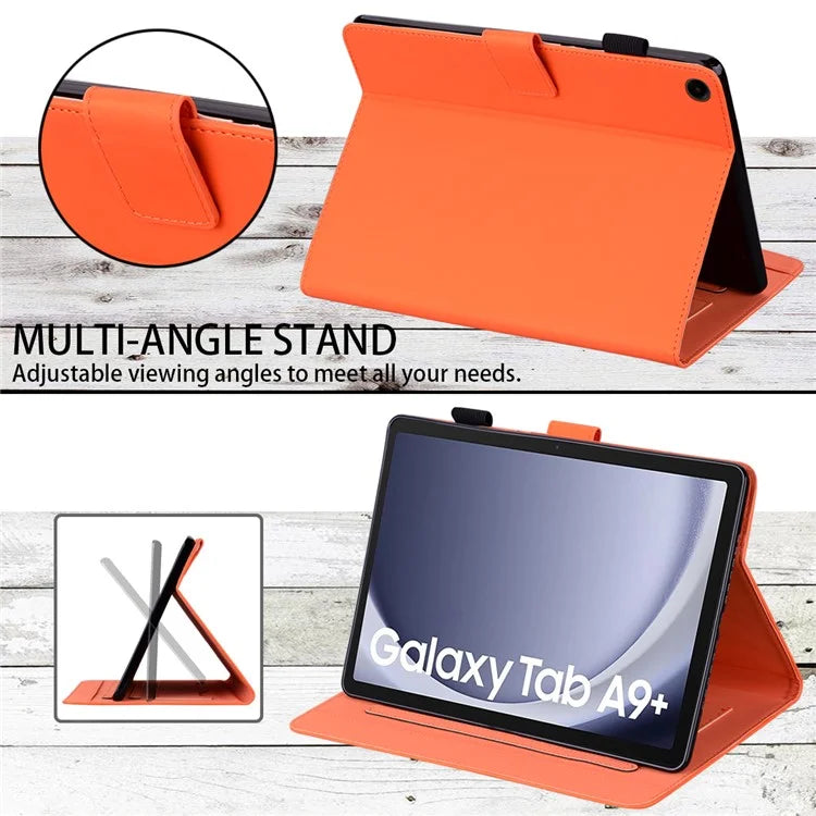 For Samsung Galaxy Tab A9+ Tablet Case Leather Cover Cartoon Animal Pattern