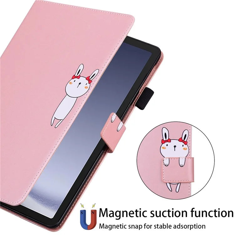 For Samsung Galaxy Tab A9+ Tablet Case Leather Cover Cartoon Animal Pattern