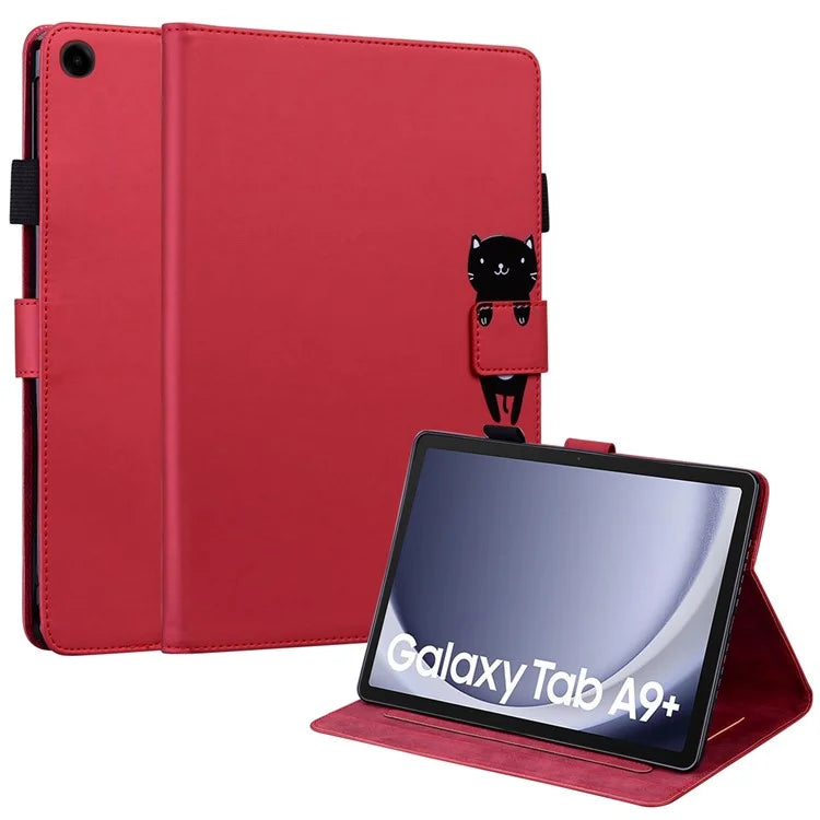 For Samsung Galaxy Tab A9+ Tablet Case Leather Cover Cartoon Animal Pattern