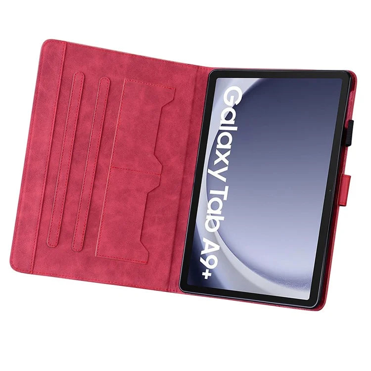 For Samsung Galaxy Tab A9+ Tablet Case Leather Cover Cartoon Animal Pattern