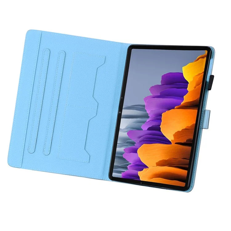 For Samsung Galaxy Tab S8 Leather Case Stand Tablet Cover Card Slots