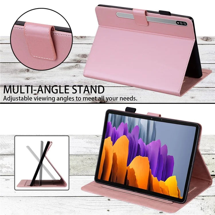 For Samsung Galaxy Tab S8 Leather Case Stand Tablet Cover Card Slots