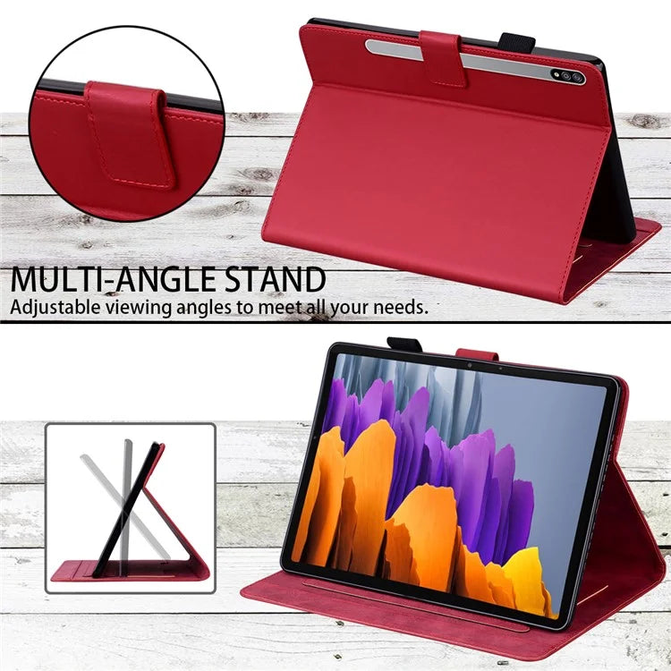 For Samsung Galaxy Tab S8 Leather Case Stand Tablet Cover Card Slots