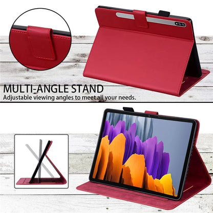 For Samsung Galaxy Tab S8 Leather Case Stand Tablet Cover Card Slots
