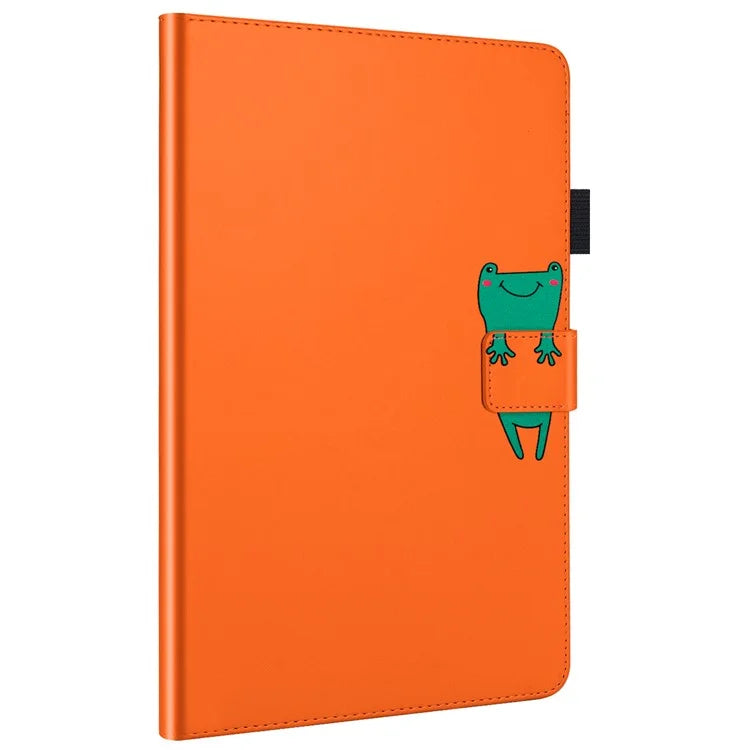 For iPad 9.7-inch (2017) / (2018) Tablet Leather Case Cartoon Animal Pattern