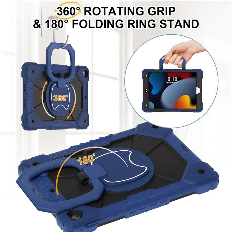 C3 Tablet Case for iPad 10.2 (2019) / (2020) / (2021) Kids Friendly Cover with Shoulder Strap Rotating Handle