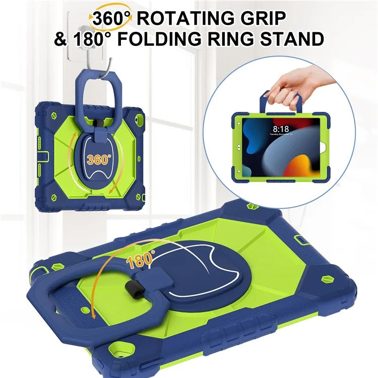 C3 Tablet Case for iPad 10.2 (2019) / (2020) / (2021) Kids Friendly Cover with Shoulder Strap Rotating Handle