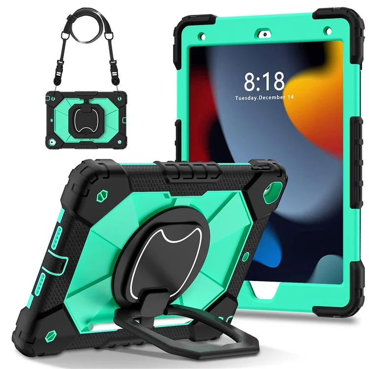 C3 Tablet Case for iPad 10.2 (2019) / (2020) / (2021) Kids Friendly Cover with Shoulder Strap Rotating Handle