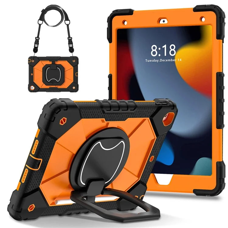 C3 Tablet Case for iPad 10.2 (2019) / (2020) / (2021) Kids Friendly Cover with Shoulder Strap Rotating Handle