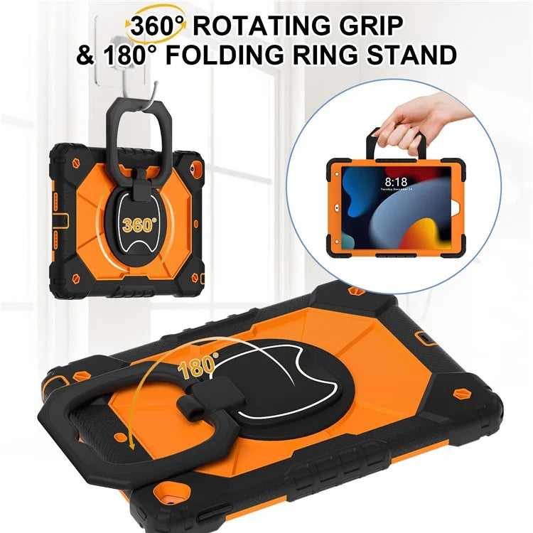 C3 Tablet Case for iPad 10.2 (2019) / (2020) / (2021) Kids Friendly Cover with Shoulder Strap Rotating Handle