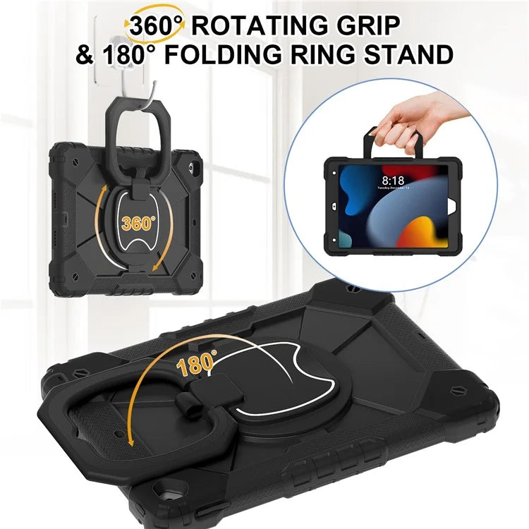 C3 Tablet Case for iPad 10.2 (2019) / (2020) / (2021) Kids Friendly Cover with Shoulder Strap Rotating Handle
