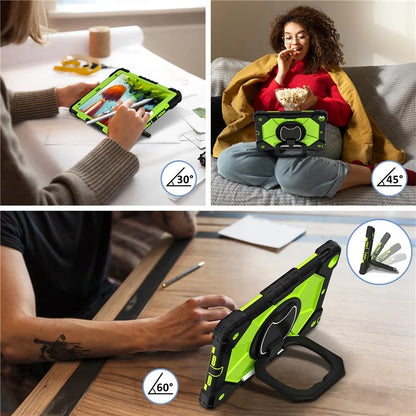 C3 Tablet Case for iPad 10.2 (2019) / (2020) / (2021) Kids Friendly Cover with Shoulder Strap Rotating Handle