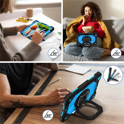 C3 Tablet Case for iPad 10.2 (2019) / (2020) / (2021) Kids Friendly Cover with Shoulder Strap Rotating Handle