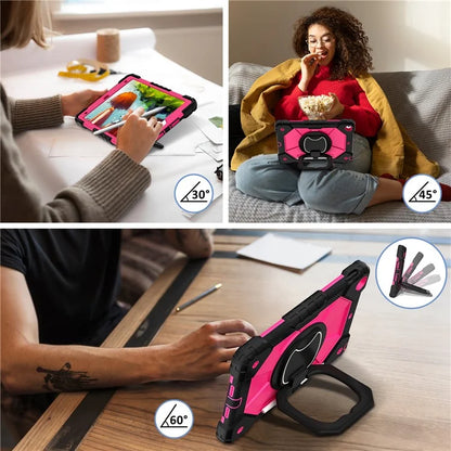 C3 Tablet Case for iPad 10.2 (2019) / (2020) / (2021) Kids Friendly Cover with Shoulder Strap Rotating Handle