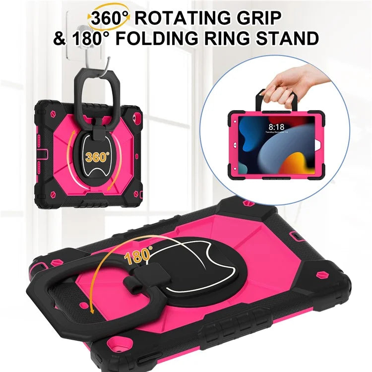 C3 Tablet Case for iPad 10.2 (2019) / (2020) / (2021) Kids Friendly Cover with Shoulder Strap Rotating Handle