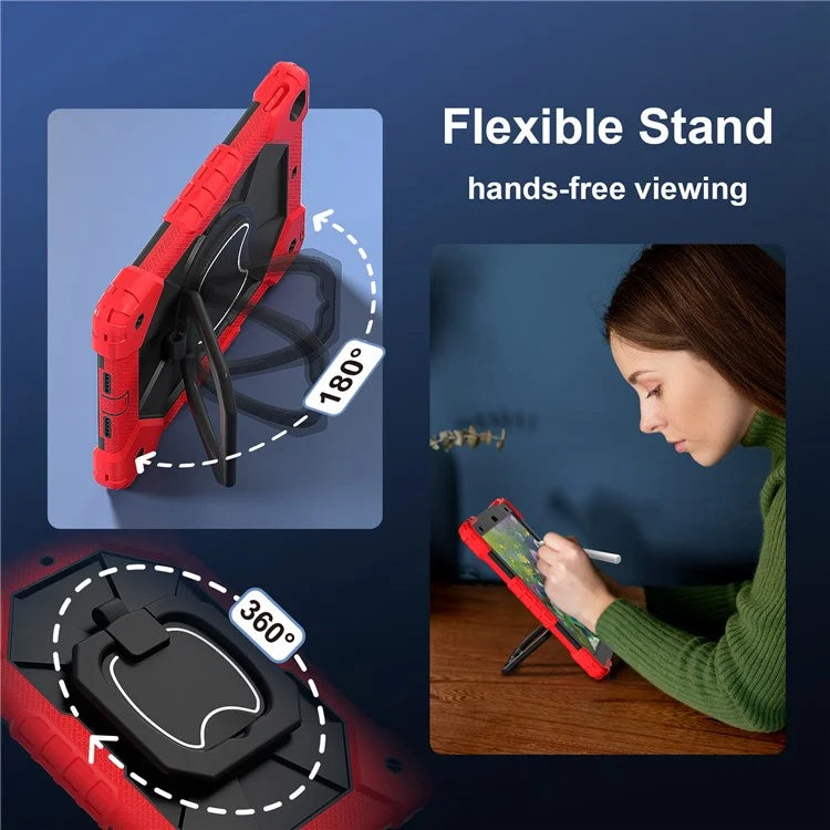 C3 Tablet Case for iPad 10.2 (2019) / (2020) / (2021) Kids Friendly Cover with Shoulder Strap Rotating Handle