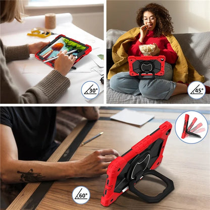C3 Tablet Case for iPad 10.2 (2019) / (2020) / (2021) Kids Friendly Cover with Shoulder Strap Rotating Handle