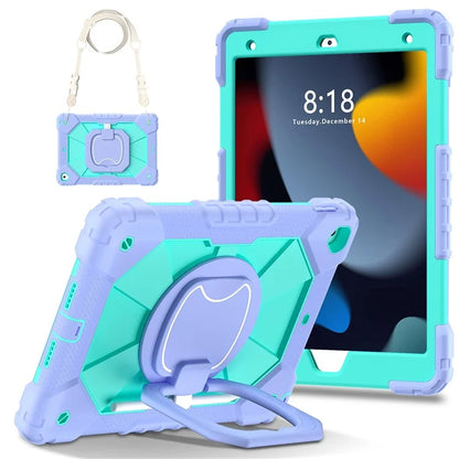 C3 Tablet Case for iPad 10.2 (2019) / (2020) / (2021) Kids Friendly Cover with Shoulder Strap Rotating Handle