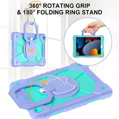 C3 Tablet Case for iPad 10.2 (2019) / (2020) / (2021) Kids Friendly Cover with Shoulder Strap Rotating Handle