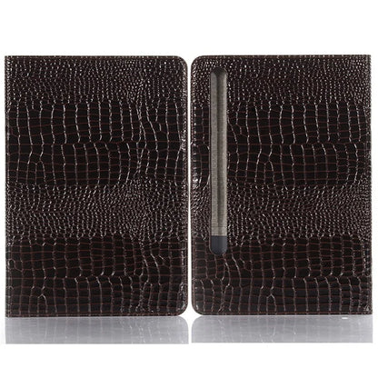 For Samsung Galaxy Tab S9+ Leather Case Stand Wallet Tablet Cover Crocodile Texture