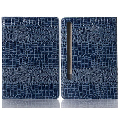 For Samsung Galaxy Tab S9+ Leather Case Stand Wallet Tablet Cover Crocodile Texture