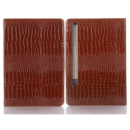 For Samsung Galaxy Tab S9+ Leather Case Stand Wallet Tablet Cover Crocodile Texture