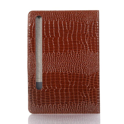 For Samsung Galaxy Tab S9+ Leather Case Stand Wallet Tablet Cover Crocodile Texture