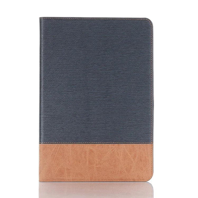 For Samsung Galaxy Tab S9+ Stand Folio Case PU Leather Cross Texture Tablet Cover with Card Slots
