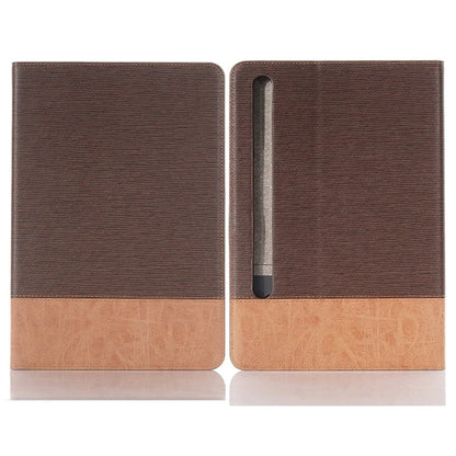 For Samsung Galaxy Tab S9+ Stand Folio Case PU Leather Cross Texture Tablet Cover with Card Slots