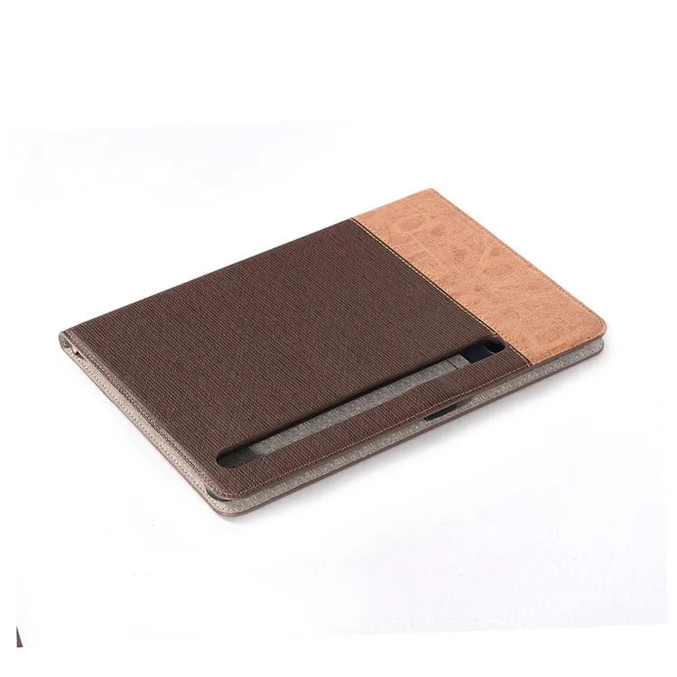 For Samsung Galaxy Tab S9+ Stand Folio Case PU Leather Cross Texture Tablet Cover with Card Slots