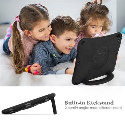 For iPad Air (2013) / Air 2 / iPad 9.7-inch (2017) / (2018) Soccer Pattern Case EVA Protective Handle Tablet Cover