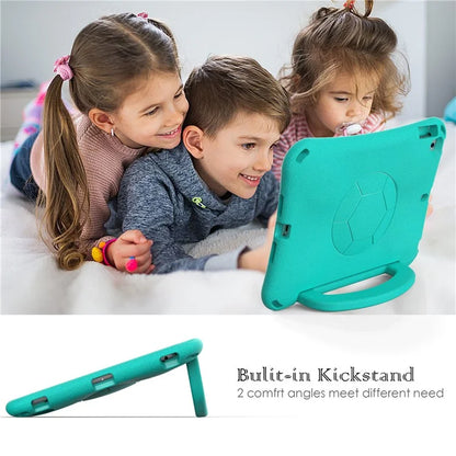 For iPad Air (2013) / Air 2 / iPad 9.7-inch (2017) / (2018) Soccer Pattern Case EVA Protective Handle Tablet Cover