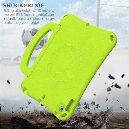 For iPad Air (2013) / Air 2 / iPad 9.7-inch (2017) / (2018) Soccer Pattern Case EVA Protective Handle Tablet Cover