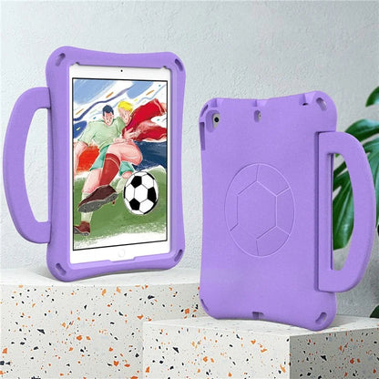 For iPad Air (2013) / Air 2 / iPad 9.7-inch (2017) / (2018) Soccer Pattern Case EVA Protective Handle Tablet Cover