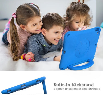For iPad Air (2013) / Air 2 / iPad 9.7-inch (2017) / (2018) Soccer Pattern Case EVA Protective Handle Tablet Cover
