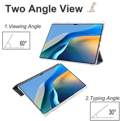 For Huawei MatePad Pro 13.2 Tablet Leather Case Tri-fold Stand Pen Slot Cover