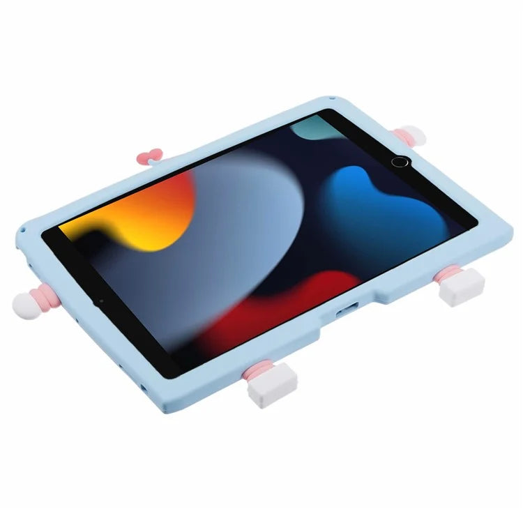For iPad 10.2 (2021) / (2020) / (2019) / iPad Air 10.5 inch (2019) / Pro 10.5-inch (2017) Silicone Case with Lanyard