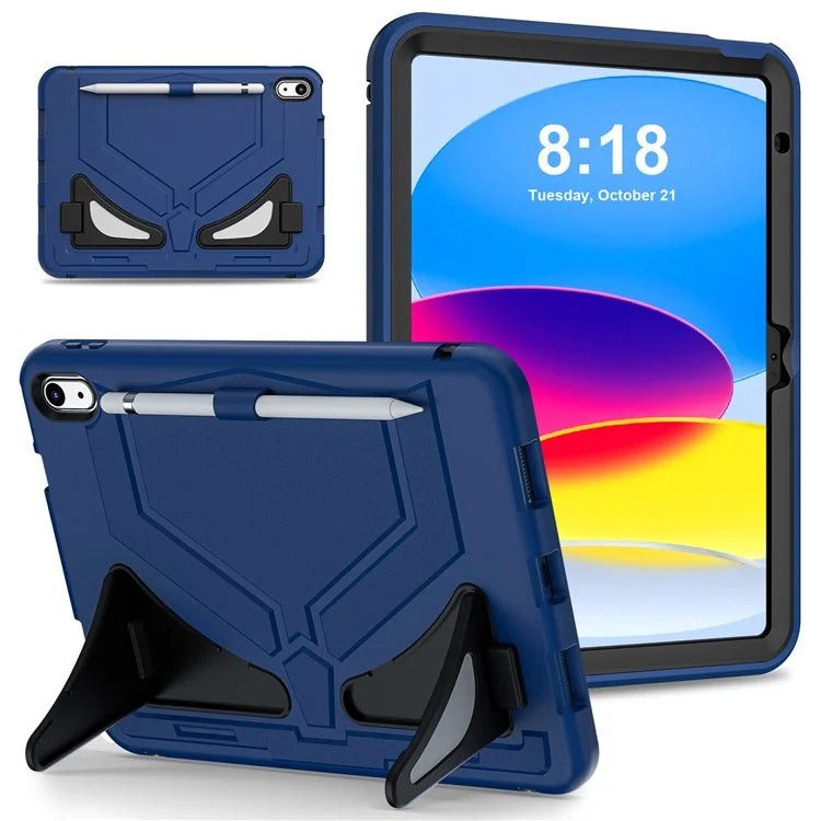For iPad 10.9 (2022) Leopard Style Case Rugged Drop Protection Cover with Kickstand